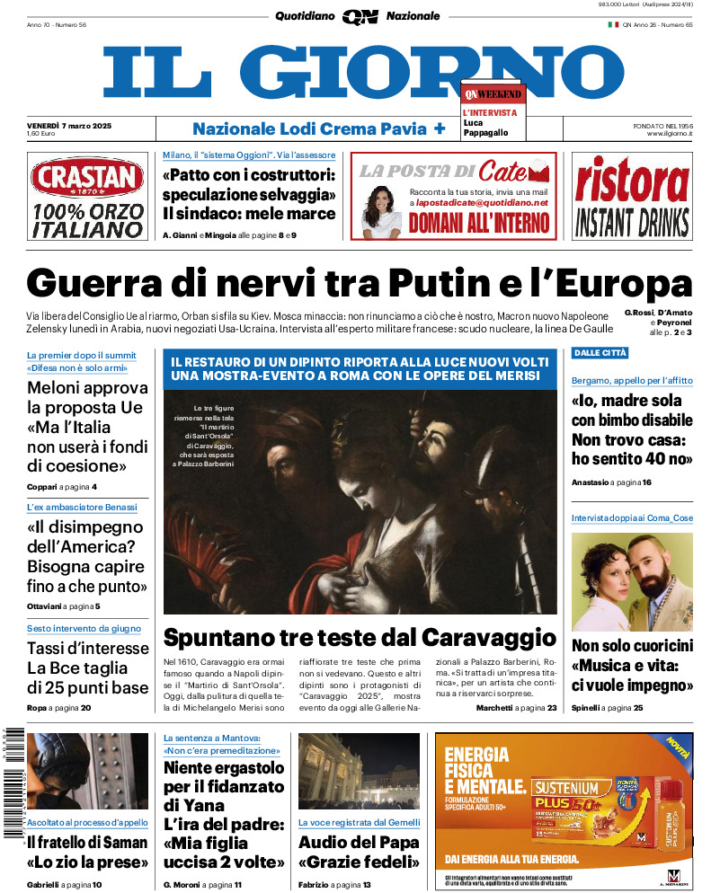 Prima-pagina-il giorno-edizione-di-oggi-20250307